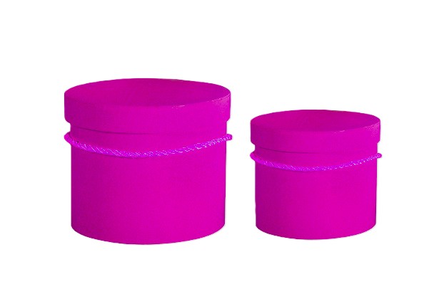 Flower box sada 2ks (15, 17cm) magenta