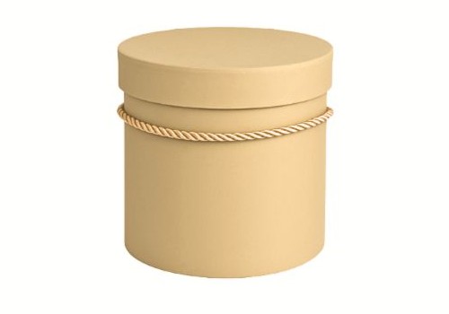 Flower box 18cm beige natur