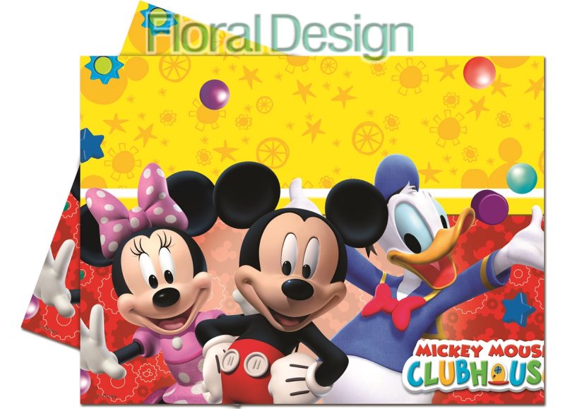 Plastový ubrus 120 x 180cm "Mickey mousel"