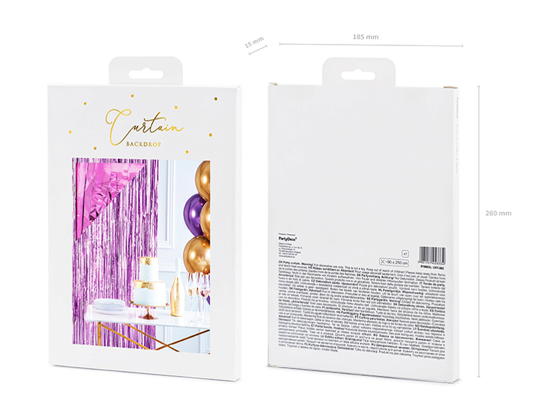 Party opona 90 x 250cm purple