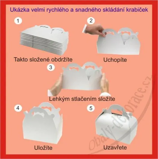 Krabička na výslužku 18 x 10 x 7cm, zlatý potisk