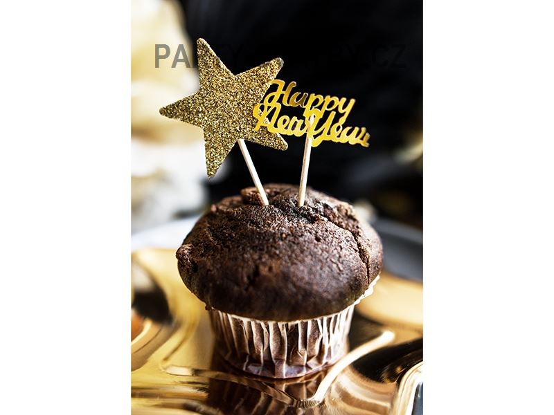 Konfety 4 x 2cm "Happy New Year"