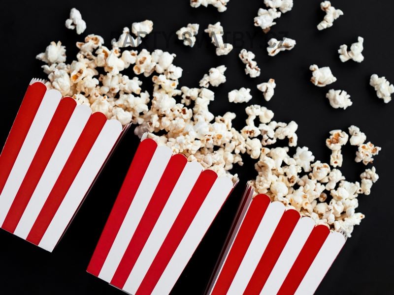 Krabička na popcorn 6ks 7 x 7 x 12,5cm