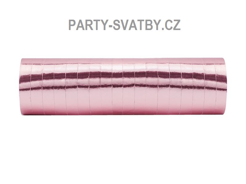Party serpentina 380cm, 18 ks rose / gold