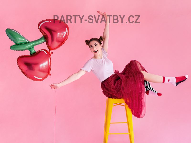 Balonek fóliový 88 x 73cm"Cherry"