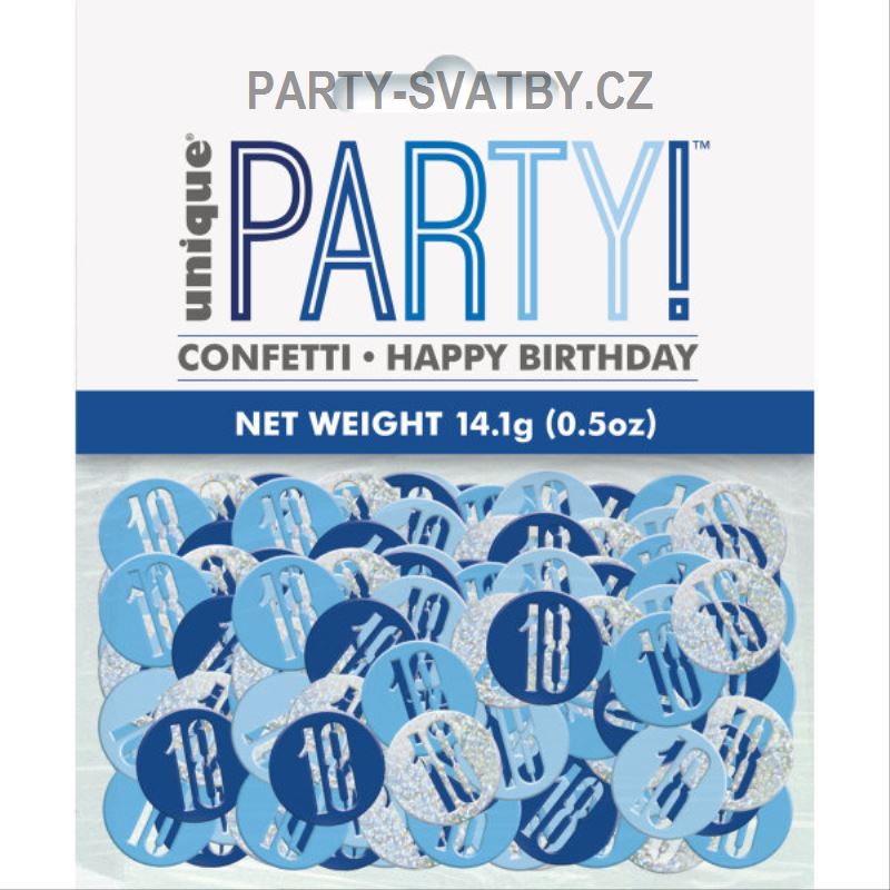 Konfety "18-narozeniny" modrá 14,1 gr.