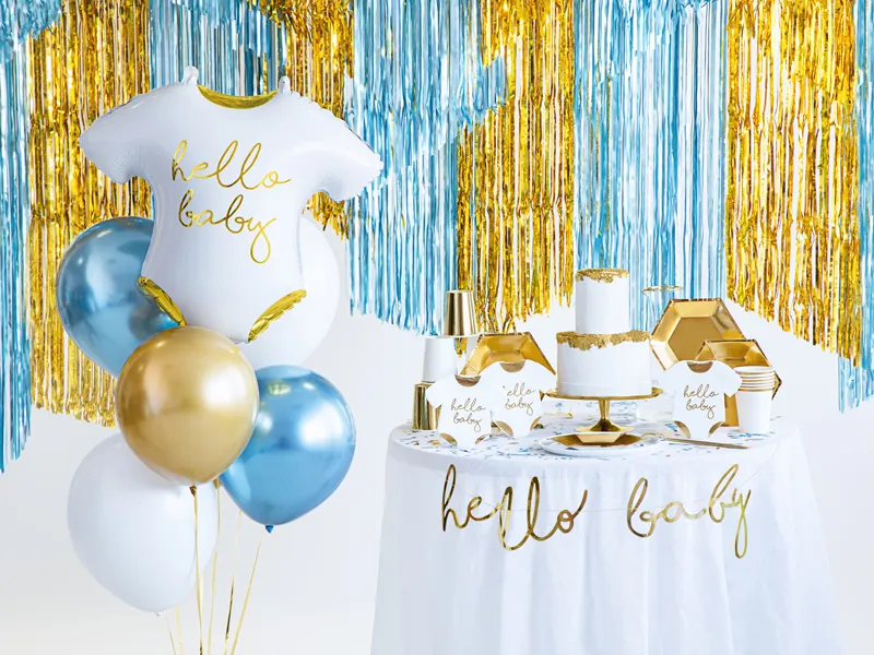 Party opona 90 x 250cm zlatá