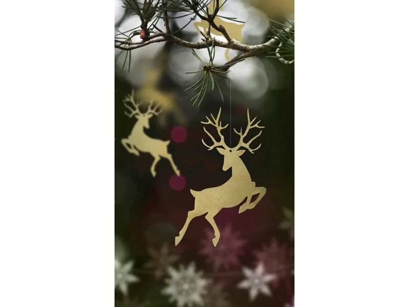 Sob papírový závěsný 9cm zlatá