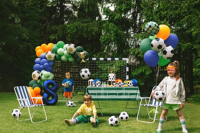 Balonek foliový 35cm "Fotbal" mix