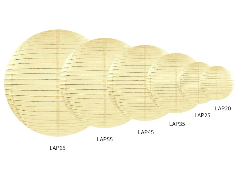 Lampion 20cm krémová