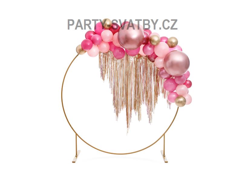 Balonek latexový lesklý 60cm rose gold