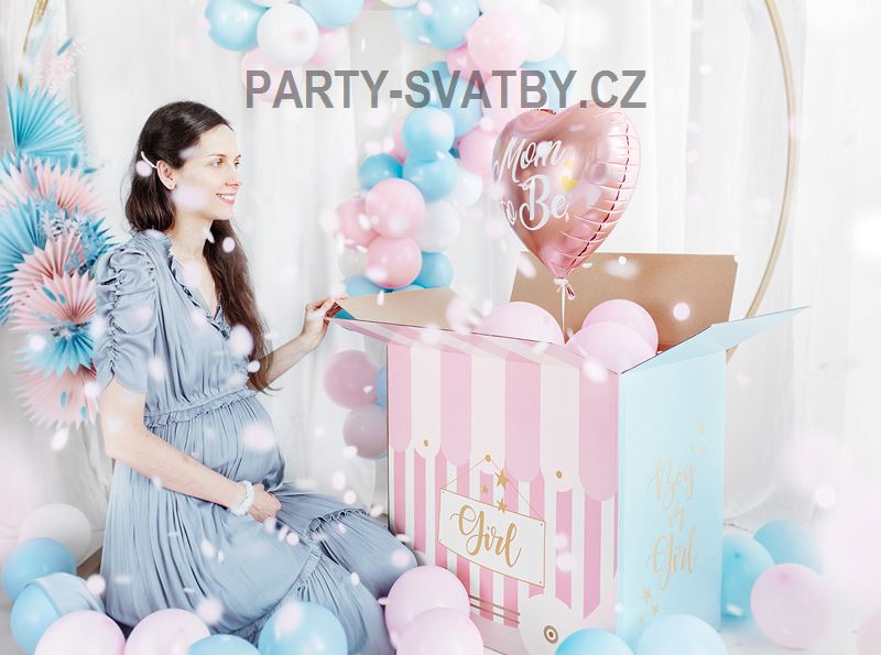 Rozeta papírová 3 ks světle modrá ( 23, 32 , 40cm )